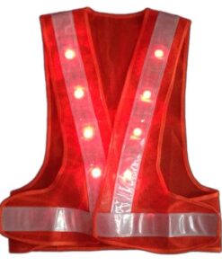 Áo phản quang chữ A có đèn LED đỏ